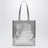 Borsa tote Lou in argento metallizzato
