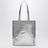 Borsa tote Lou in argento metallizzato