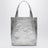 Borsa tote piccola Lou in argento metallizzato