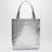 Borsa tote piccola Lou in argento metallizzato
