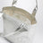 Borsa tote piccola Lou in argento metallizzato