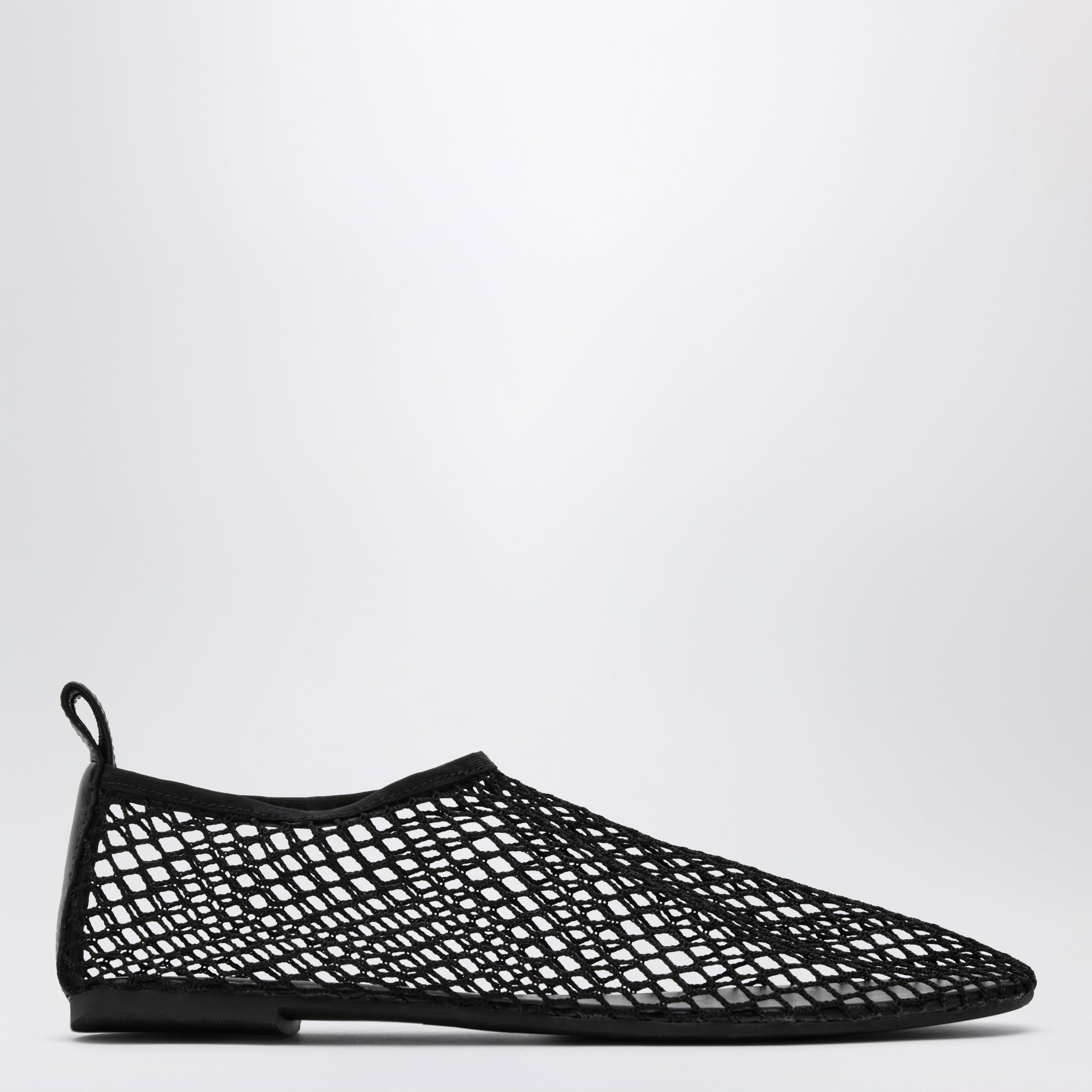 Ballerines en tissu mesh couleur ébène