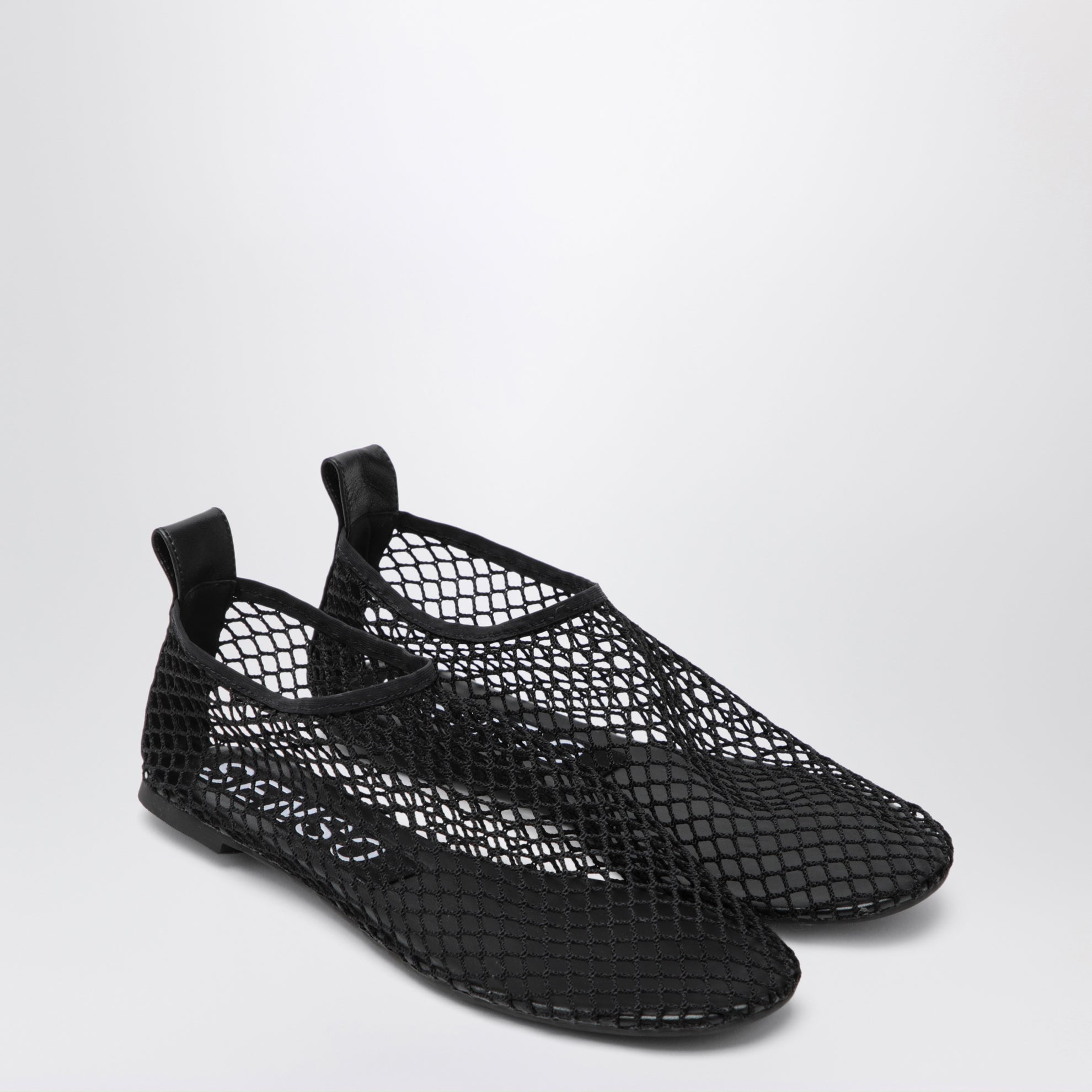 Ballerines en tissu mesh couleur ébène