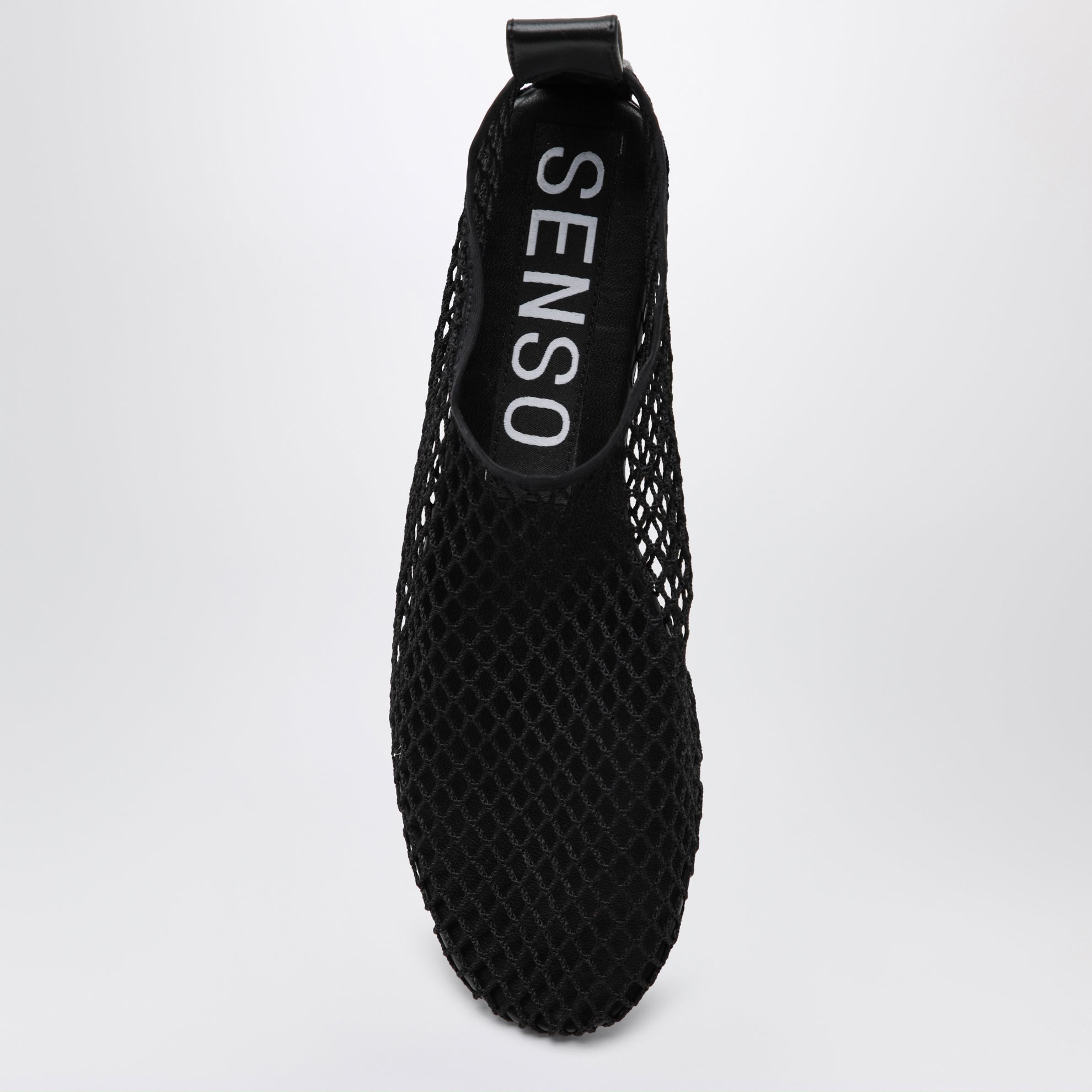 Ballerines en tissu mesh couleur ébène