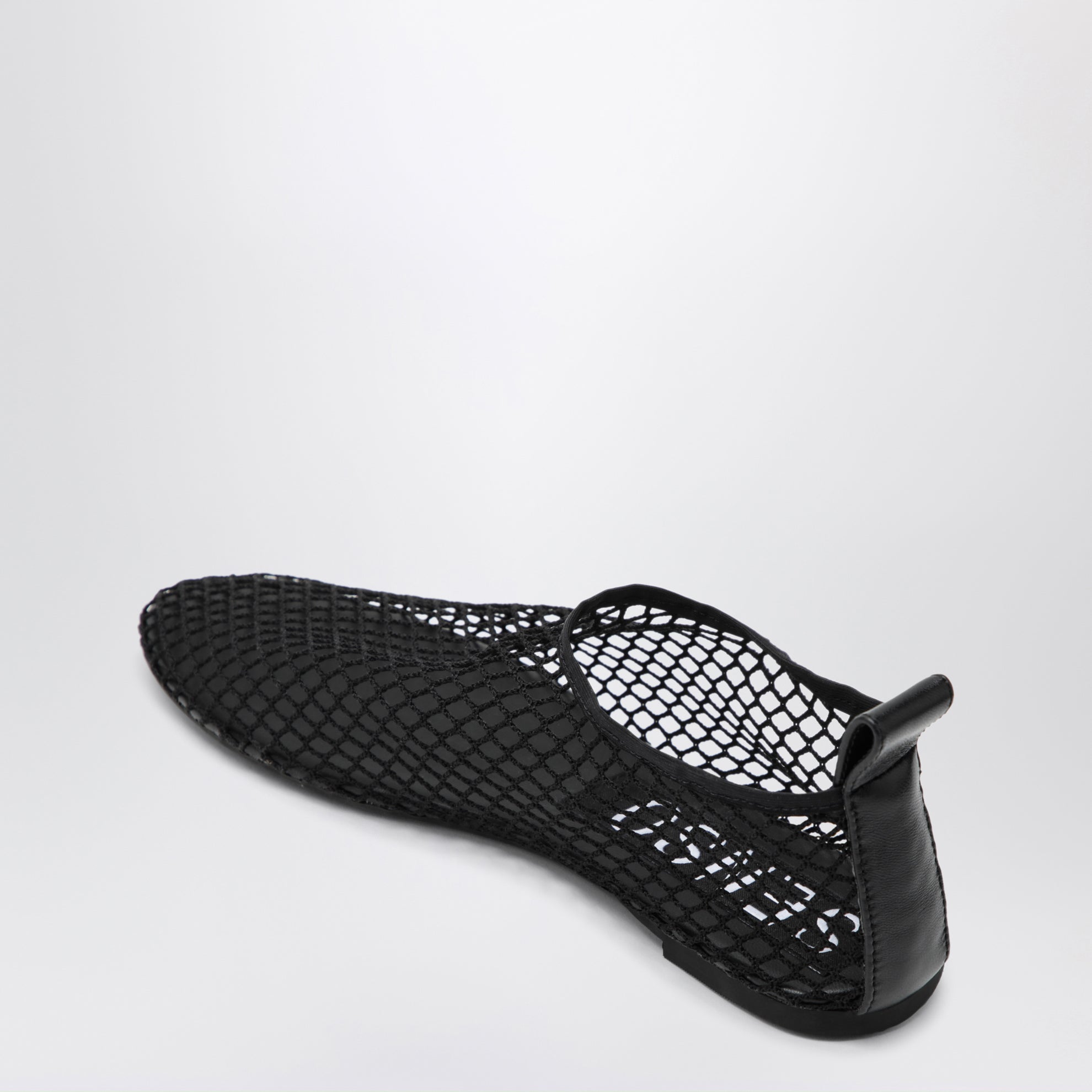 Ballerines en tissu mesh couleur ébène
