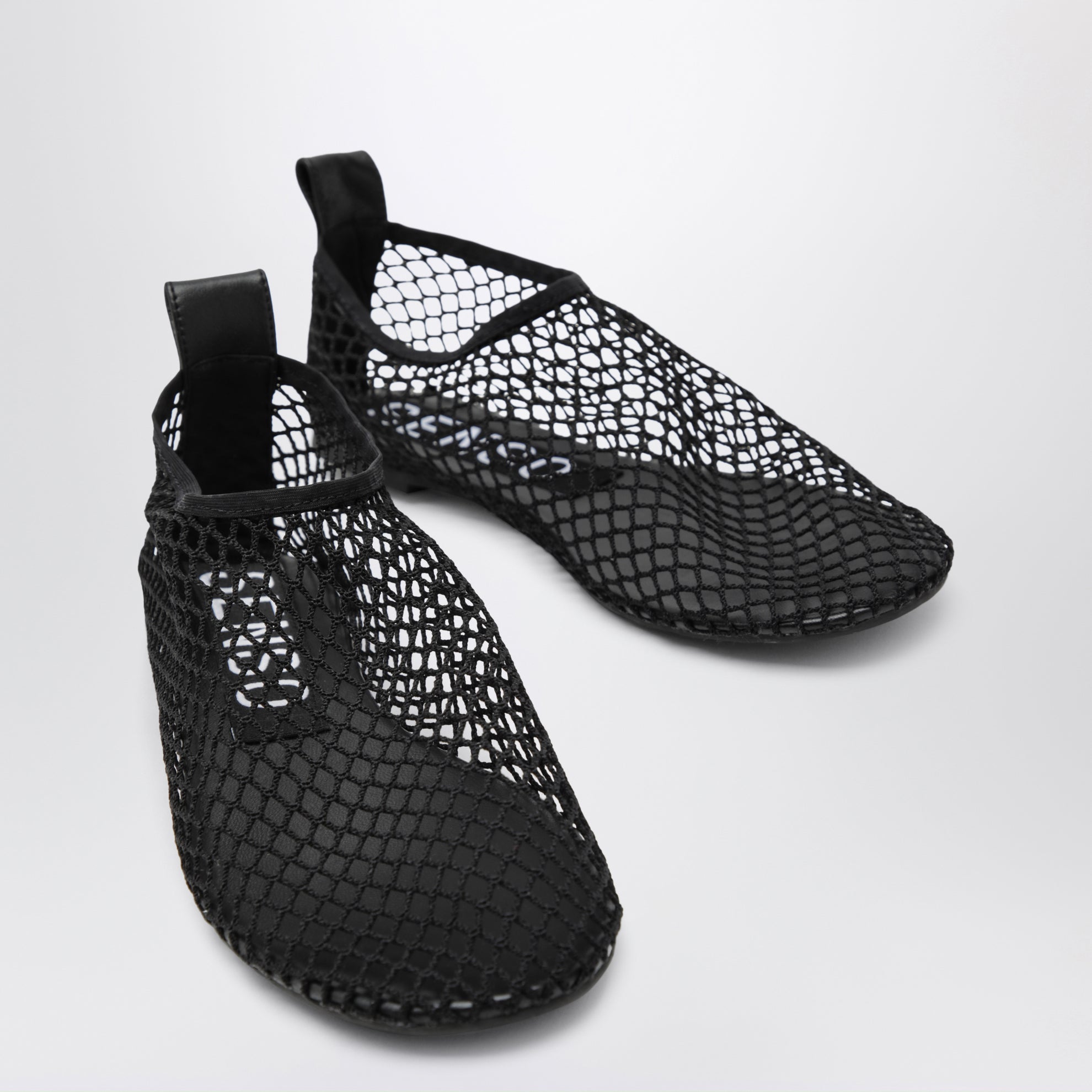 Ballerines en tissu mesh couleur ébène