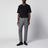 Tailored slim-fit trousers with micro herringbone pattern