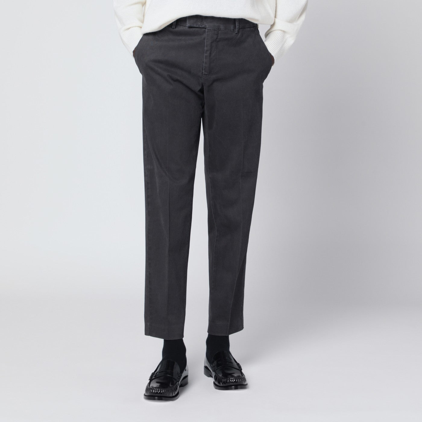 Gray cotton trousers