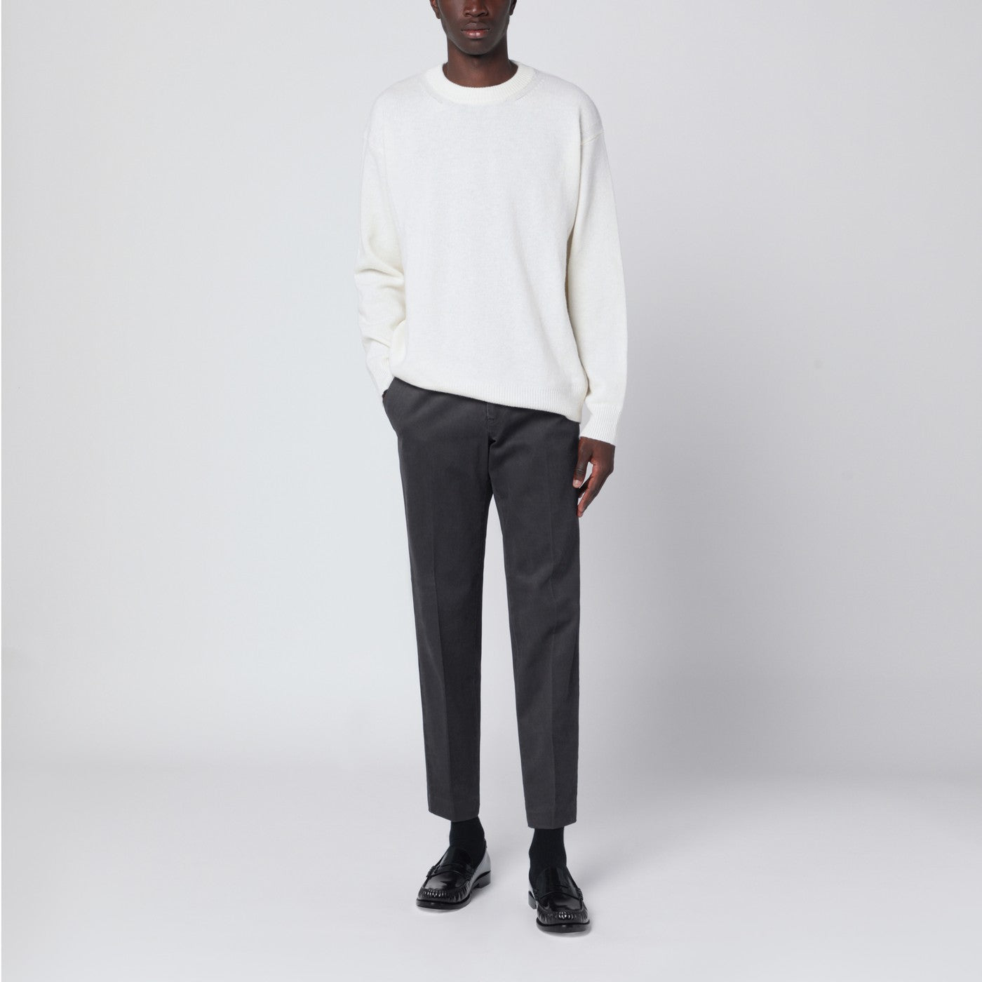 Gray cotton trousers