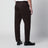 Brown cotton-blend trousers