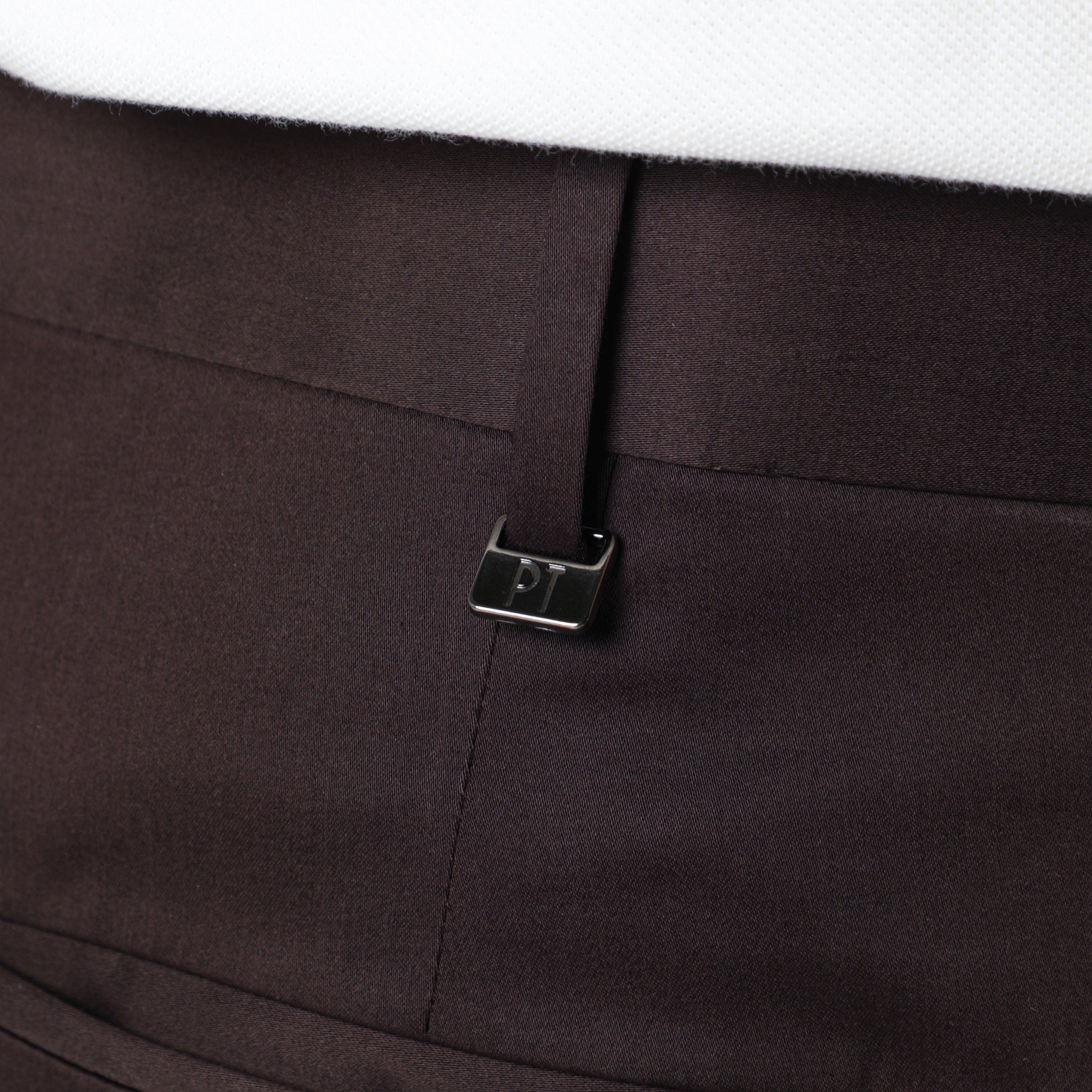 Brown cotton-blend trousers