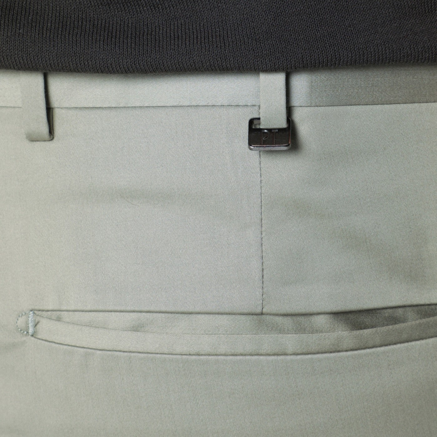 Pantalone verde salvia in misto cotone
