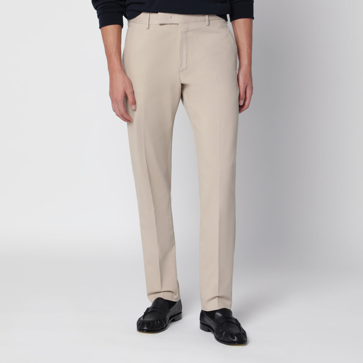 Beige Rebel Hose aus Baumwollmischung