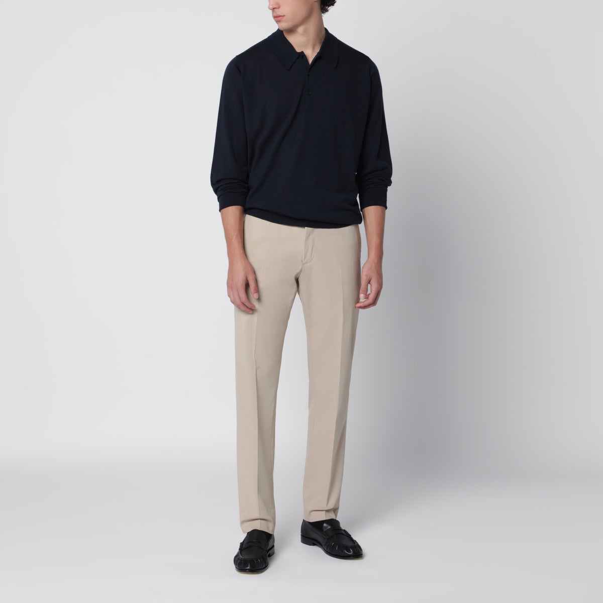 Beige Rebel Hose aus Baumwollmischung