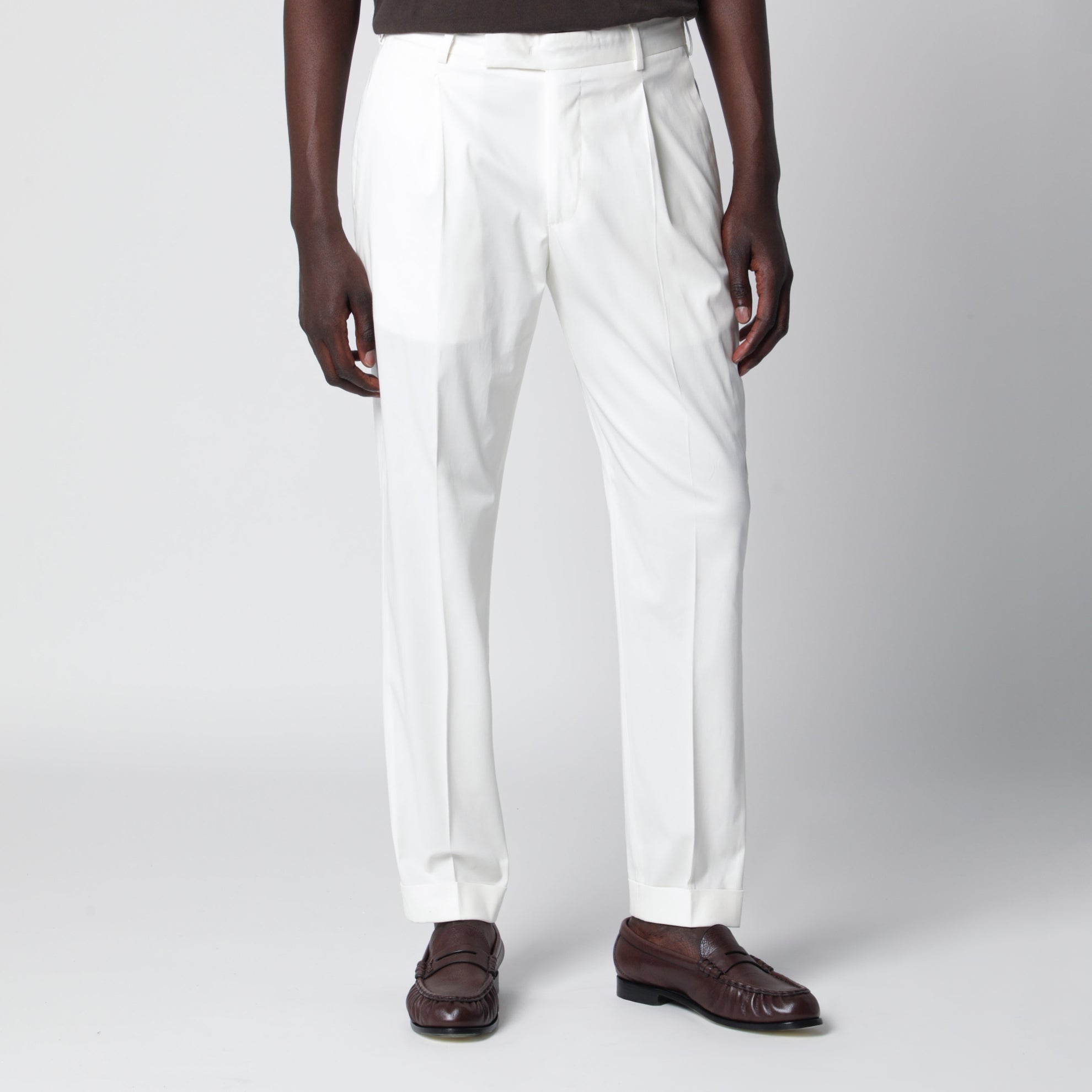 White cotton trousers