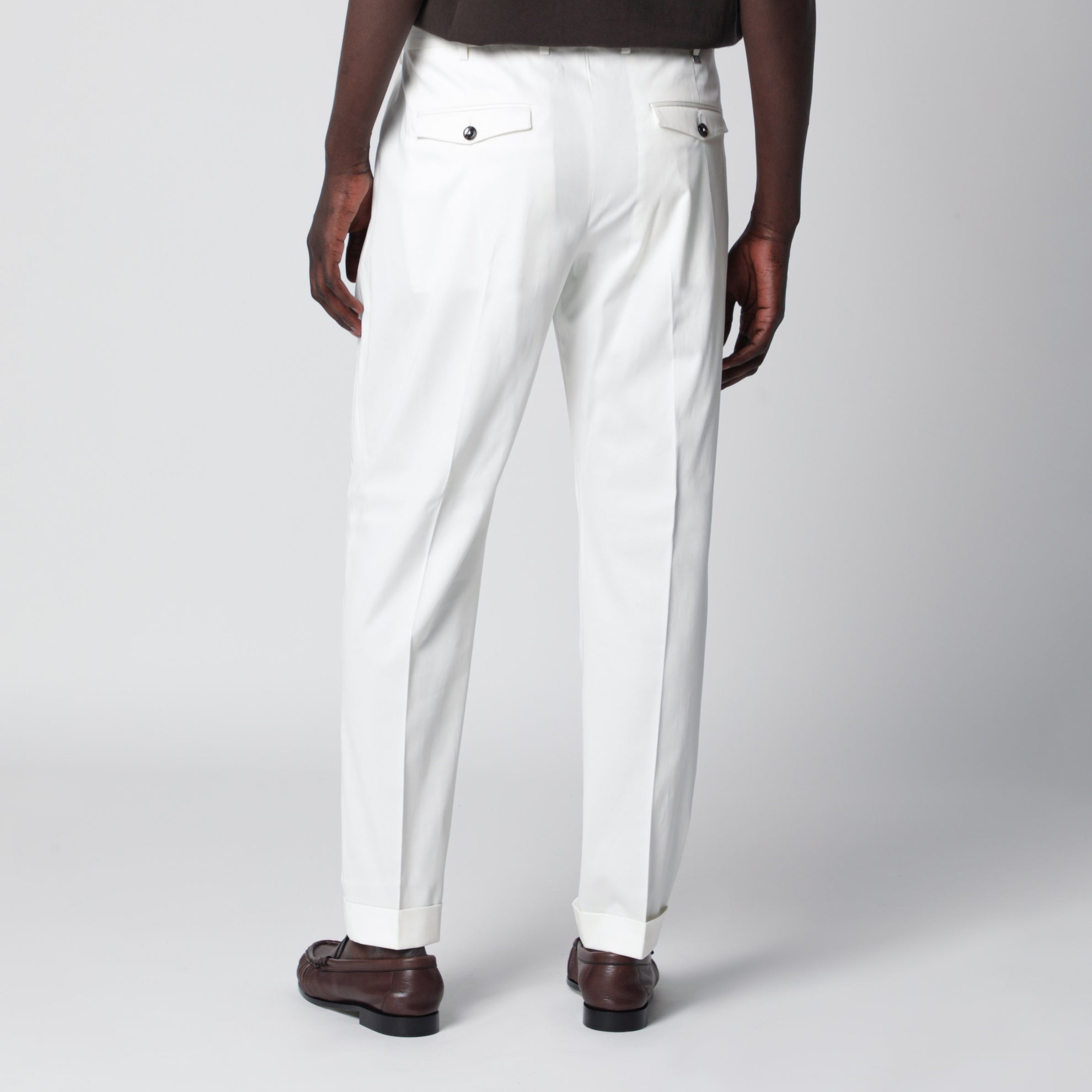 White cotton trousers