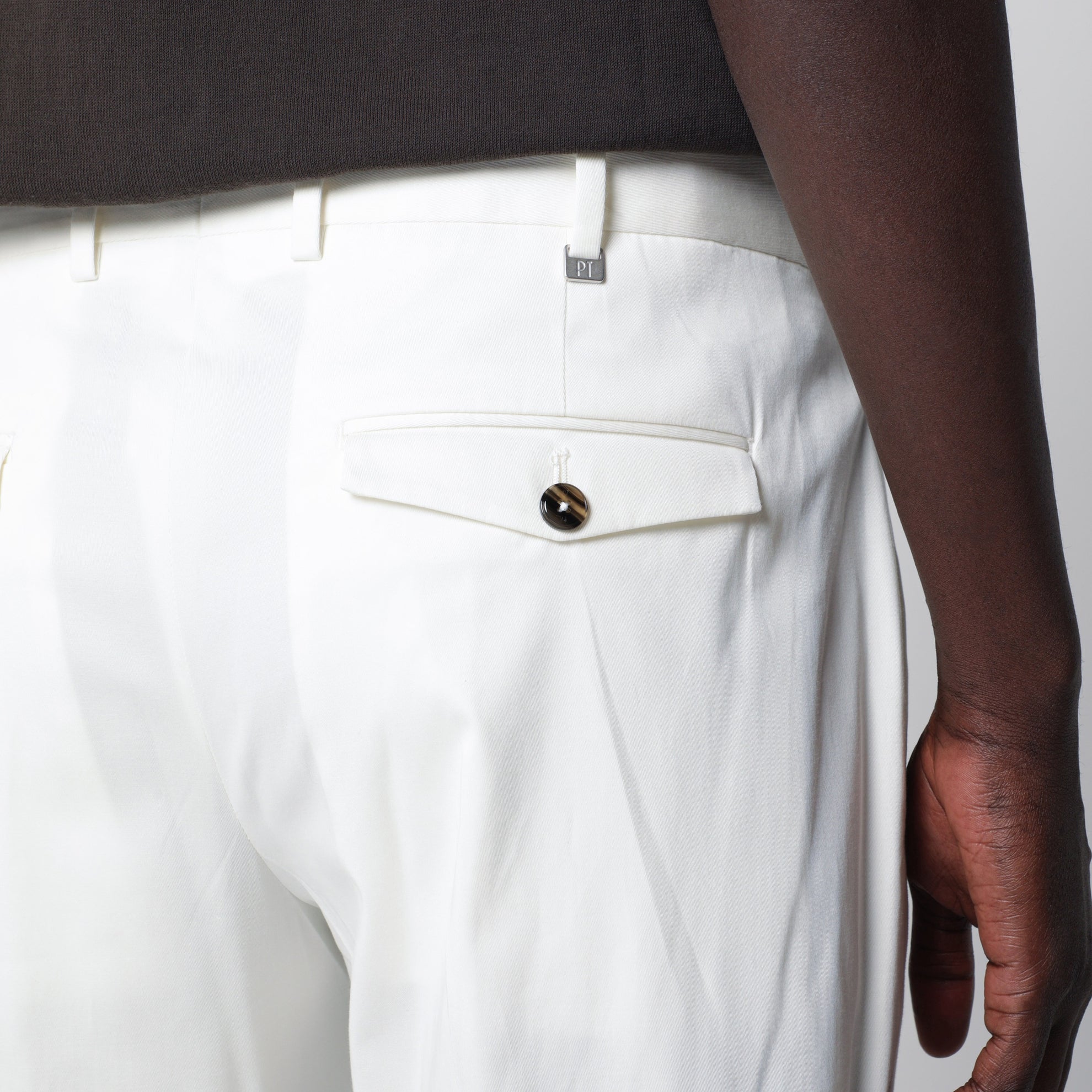 White cotton trousers