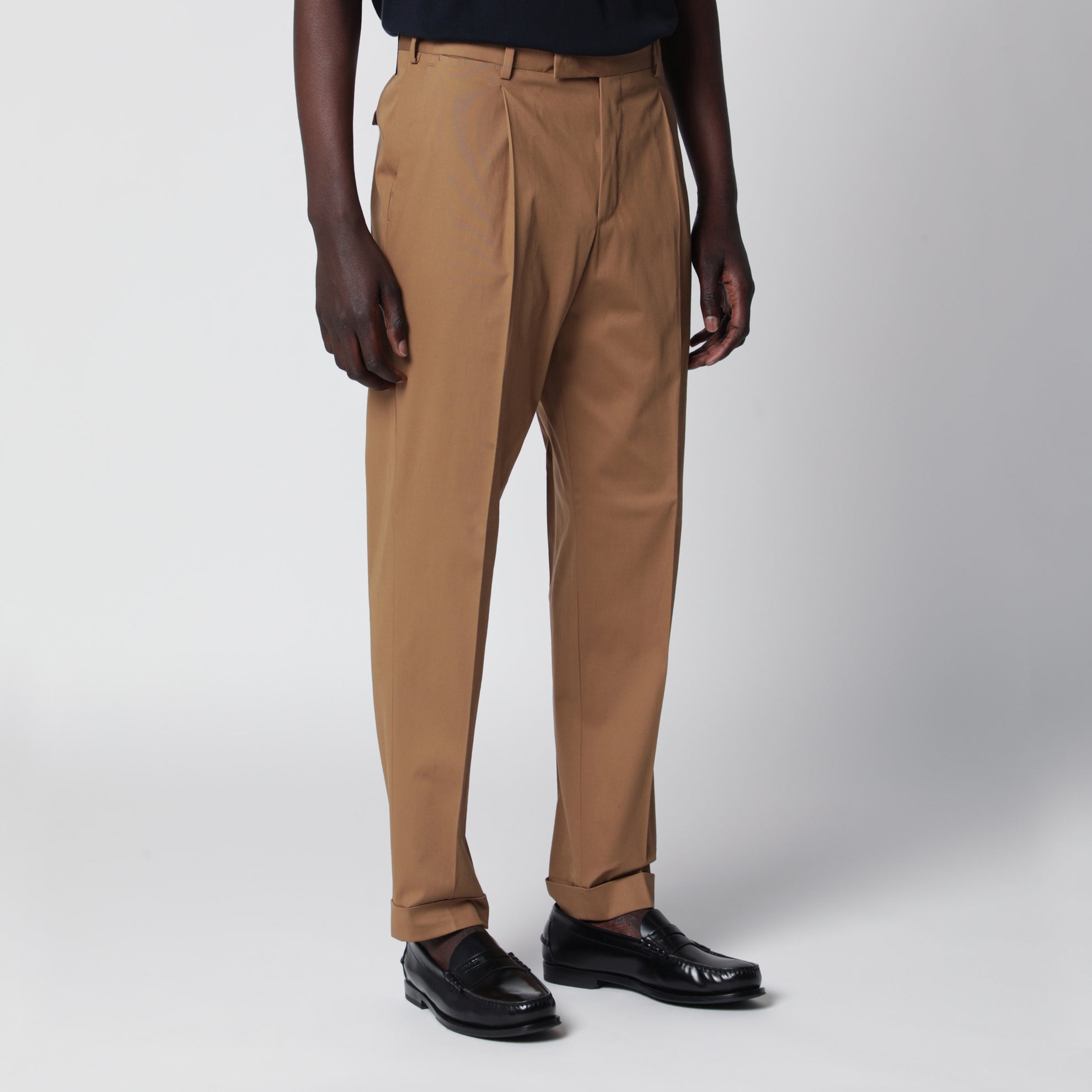 Baumwollhose in Biscuit-Farbe