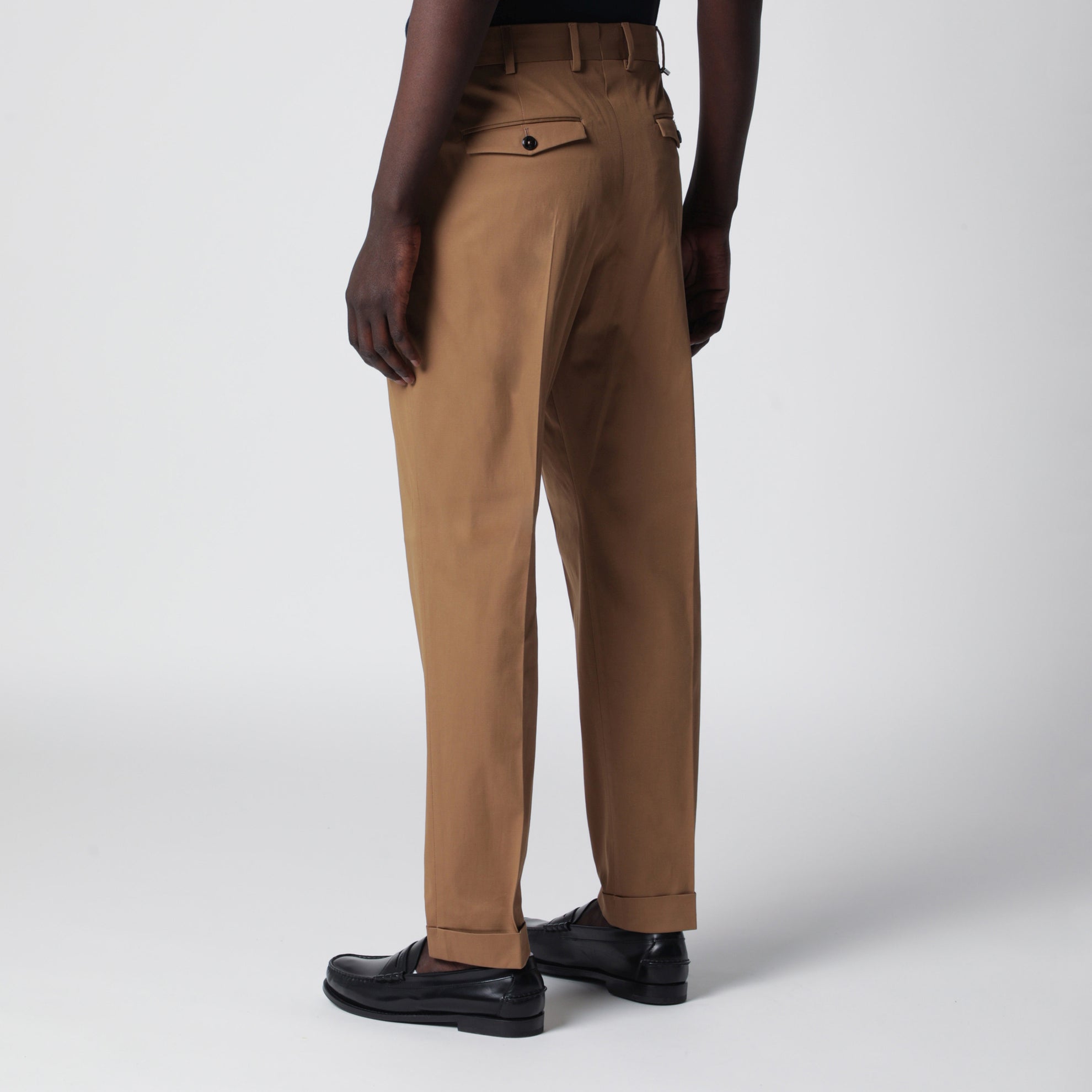 Baumwollhose in Biscuit-Farbe