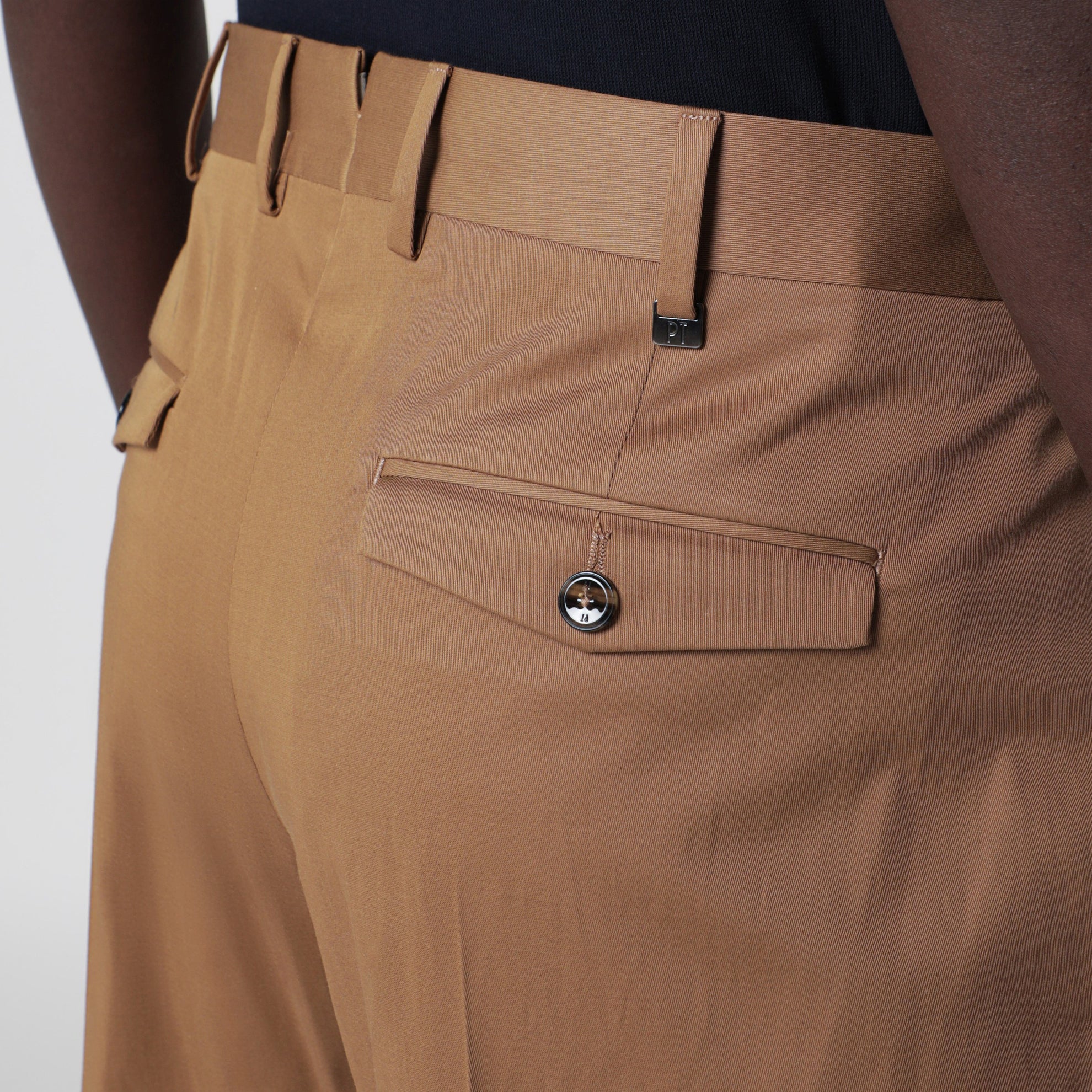 Baumwollhose in Biscuit-Farbe