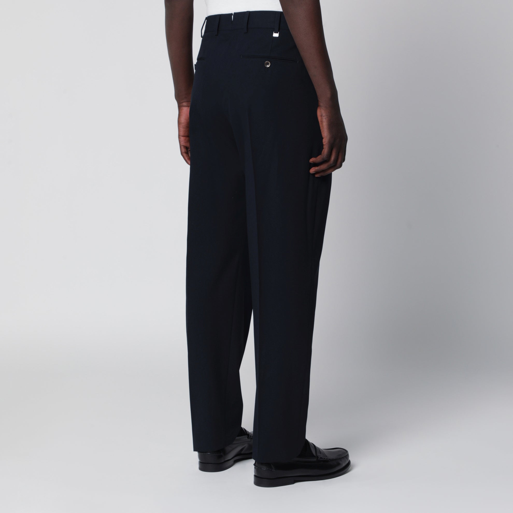 Blue cotton trousers
