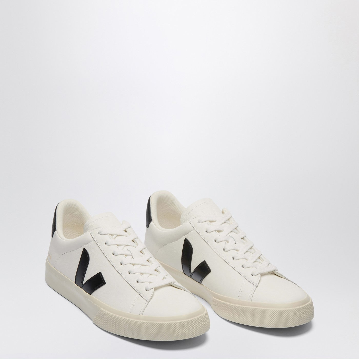 Campo Sneaker aus weißem und schwarzem Leder