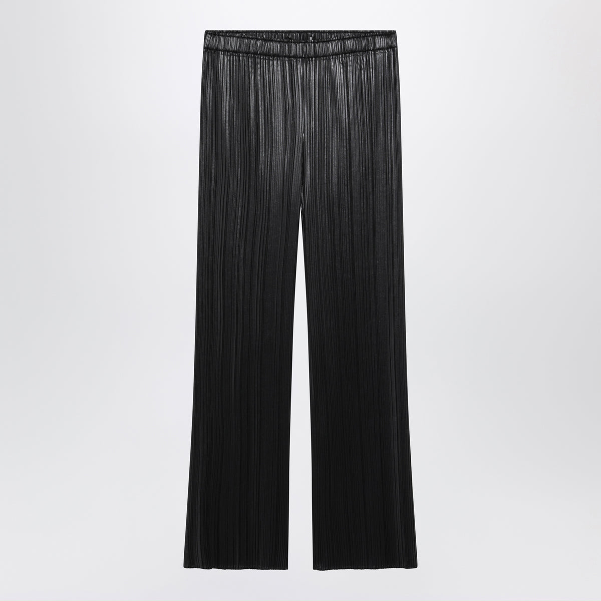Razor Pleat Hose aus schwarzem Polyester