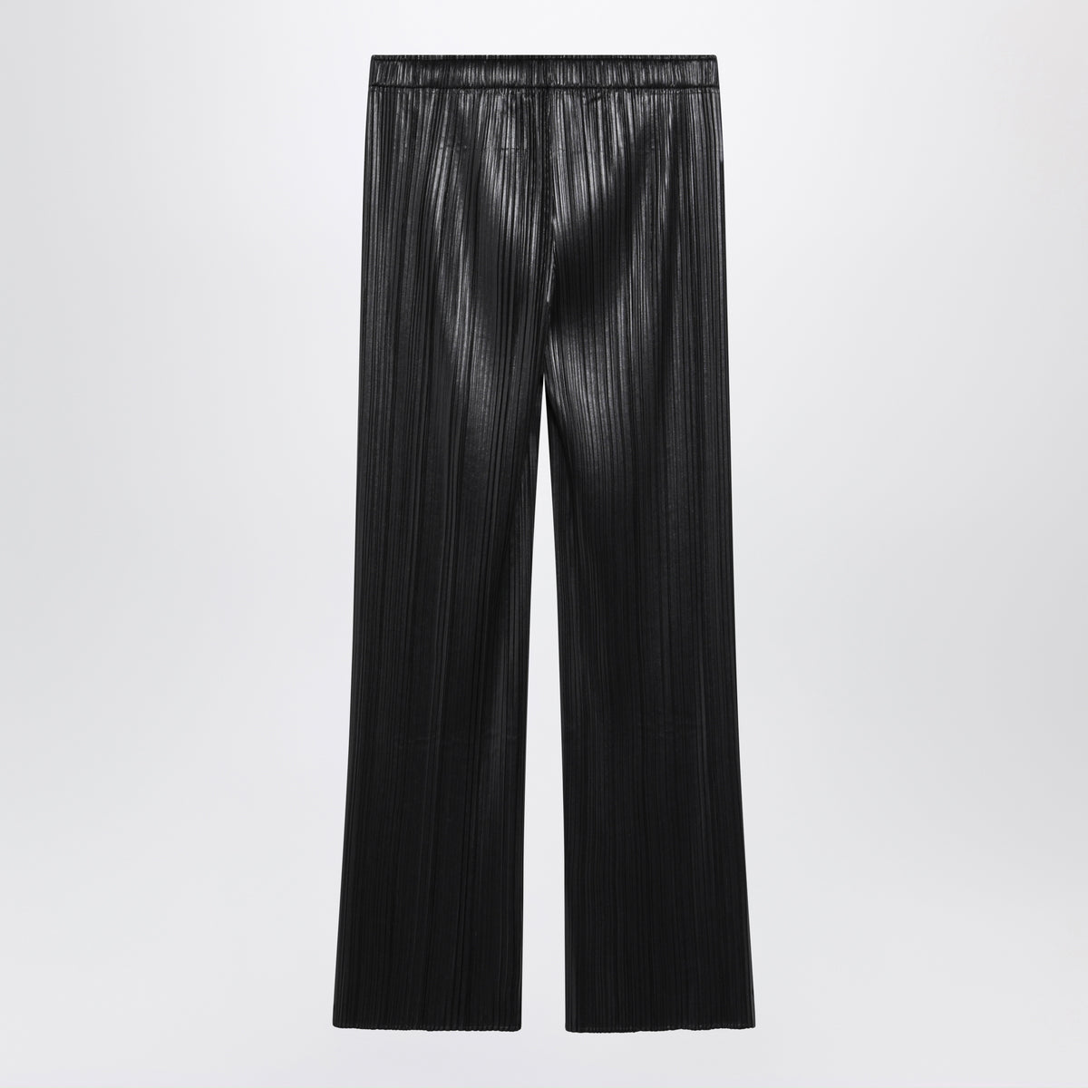 Razor Pleat Hose aus schwarzem Polyester