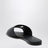 Slide nera in pelle con logo DG
