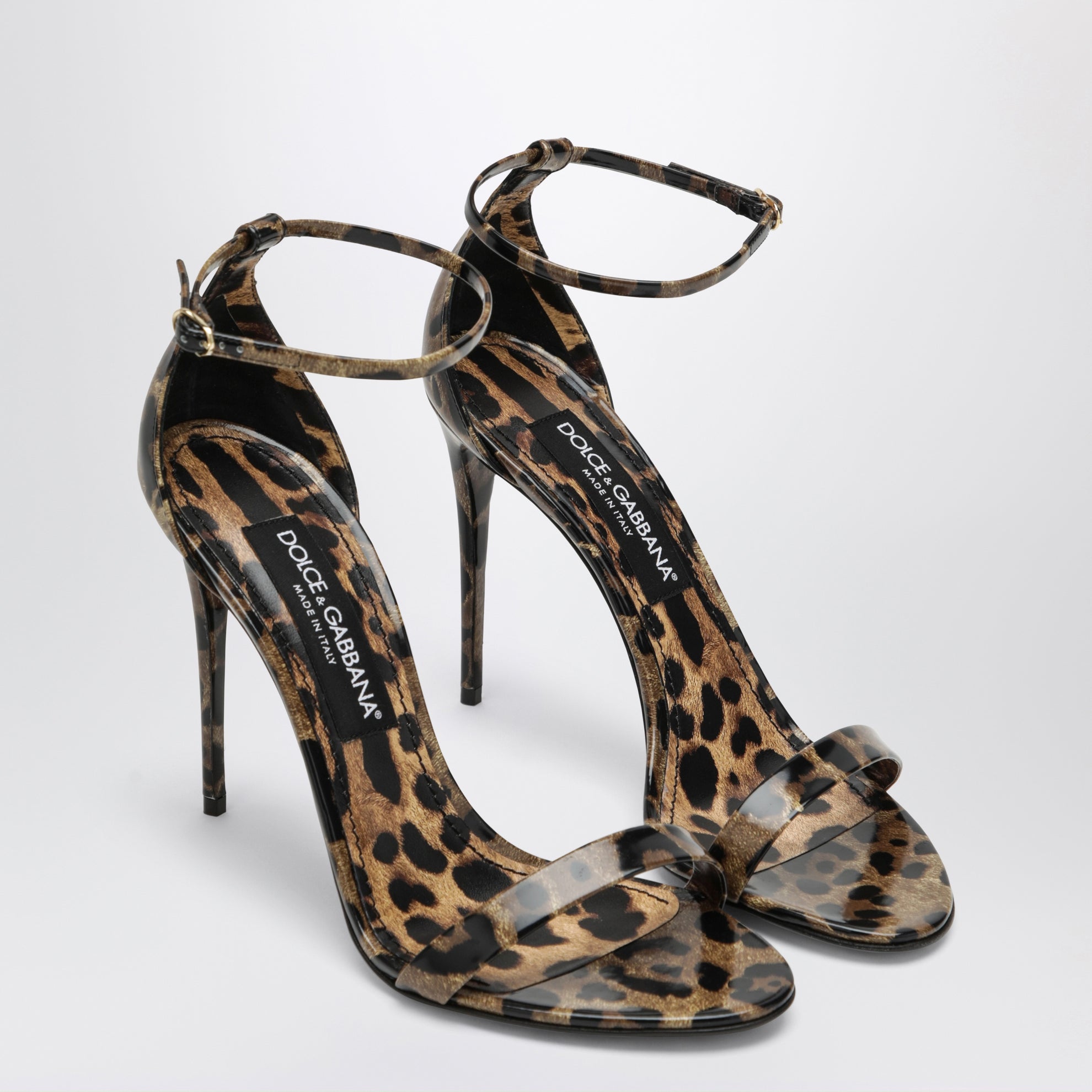 Sandalo Keira in pelle stampa leopardo