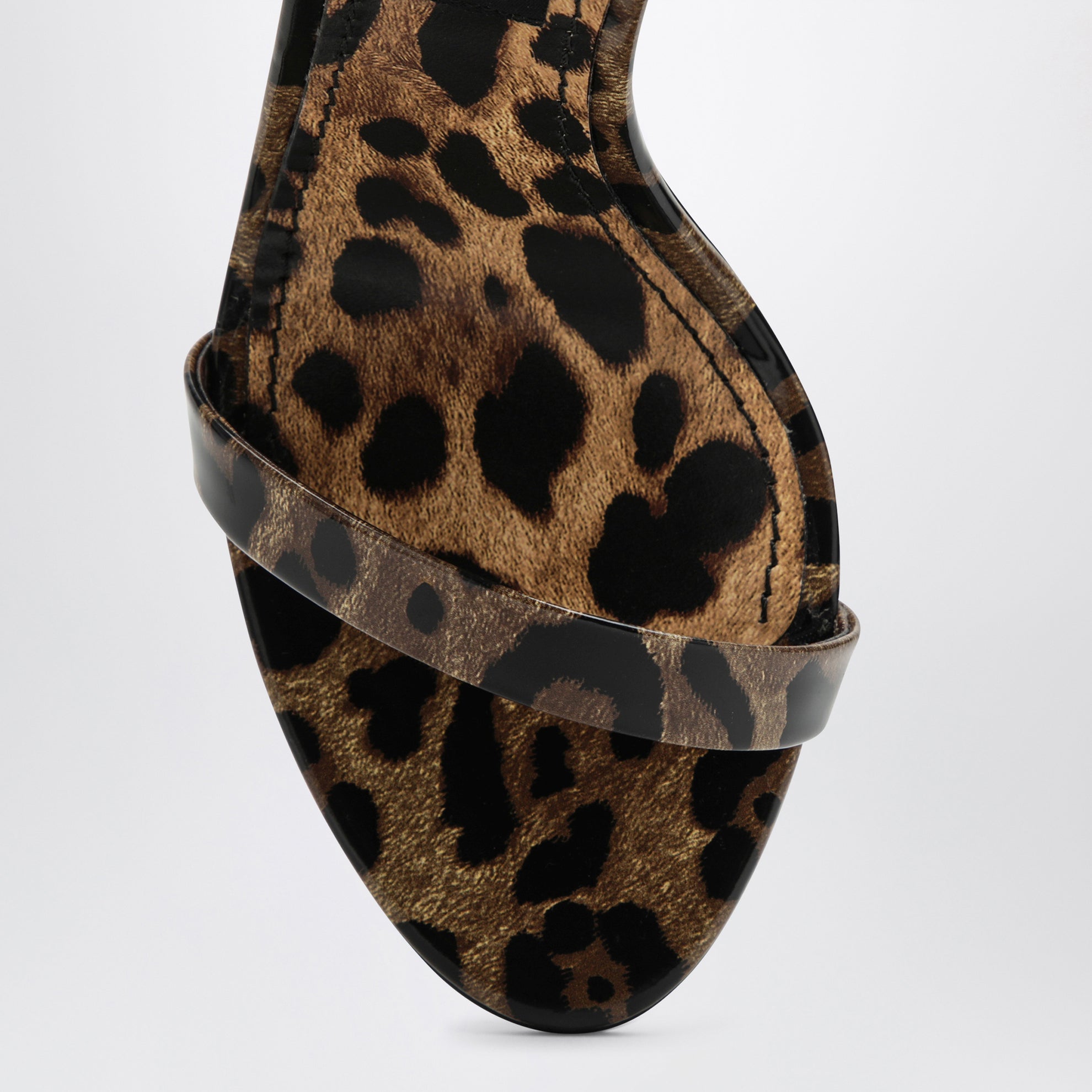Sandalo Keira in pelle stampa leopardo
