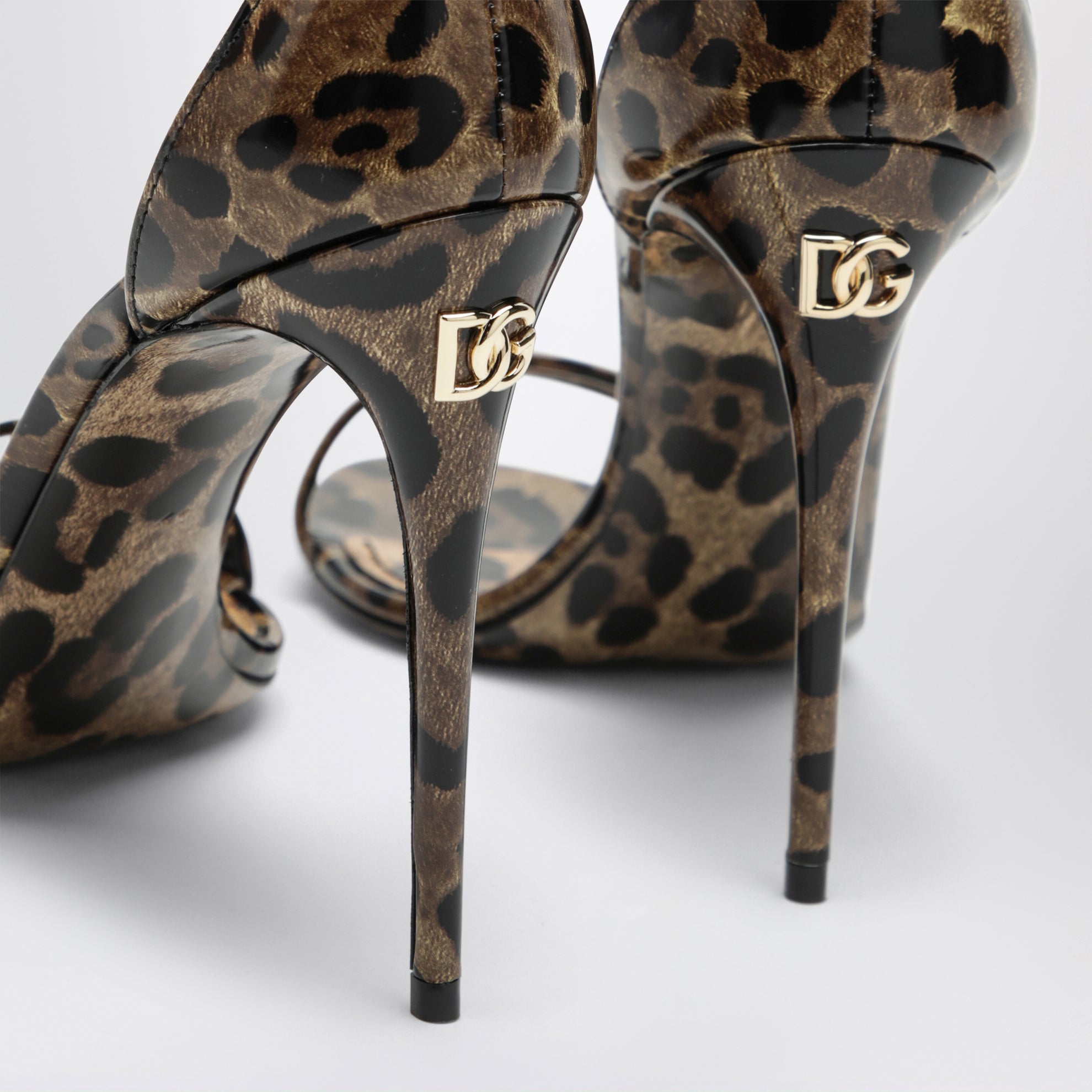Sandalo Keira in pelle stampa leopardo