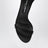 Keira sandal in black satin