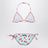 Bikini Cris con motivo Vichy e ciliegie