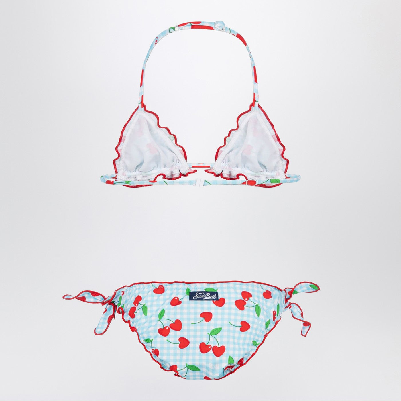 Cris bikini with Vichy and cherries pattern