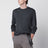 Dark grey mélange sweater in wool