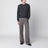 Dark grey mélange sweater in wool