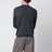 Dark grey mélange sweater in wool