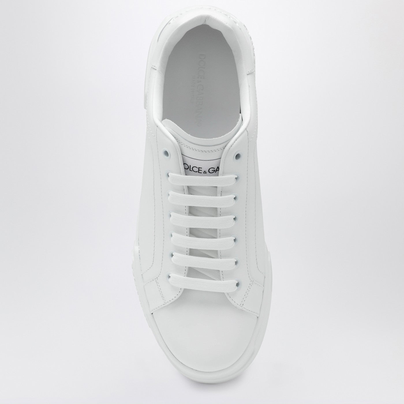 White Portofino sneakers in leather
