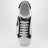 Sneakers Portofino Light Strobel en toile et cuir blanc/noir