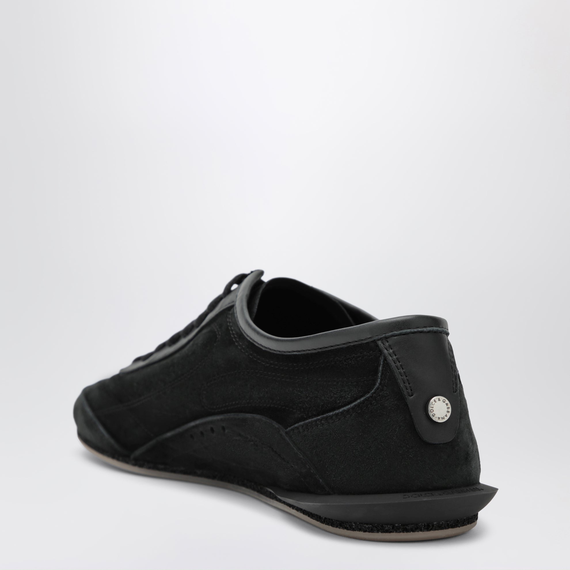 Sneakers DG Sailing in rafia nere