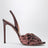 Sandales Ce Soir en cuir nappa aubergine