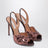 Sandales Ce Soir en cuir nappa aubergine