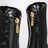 Bottines noires en dentelle et cuir verni
