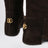 Botte haute en daim marron ébène