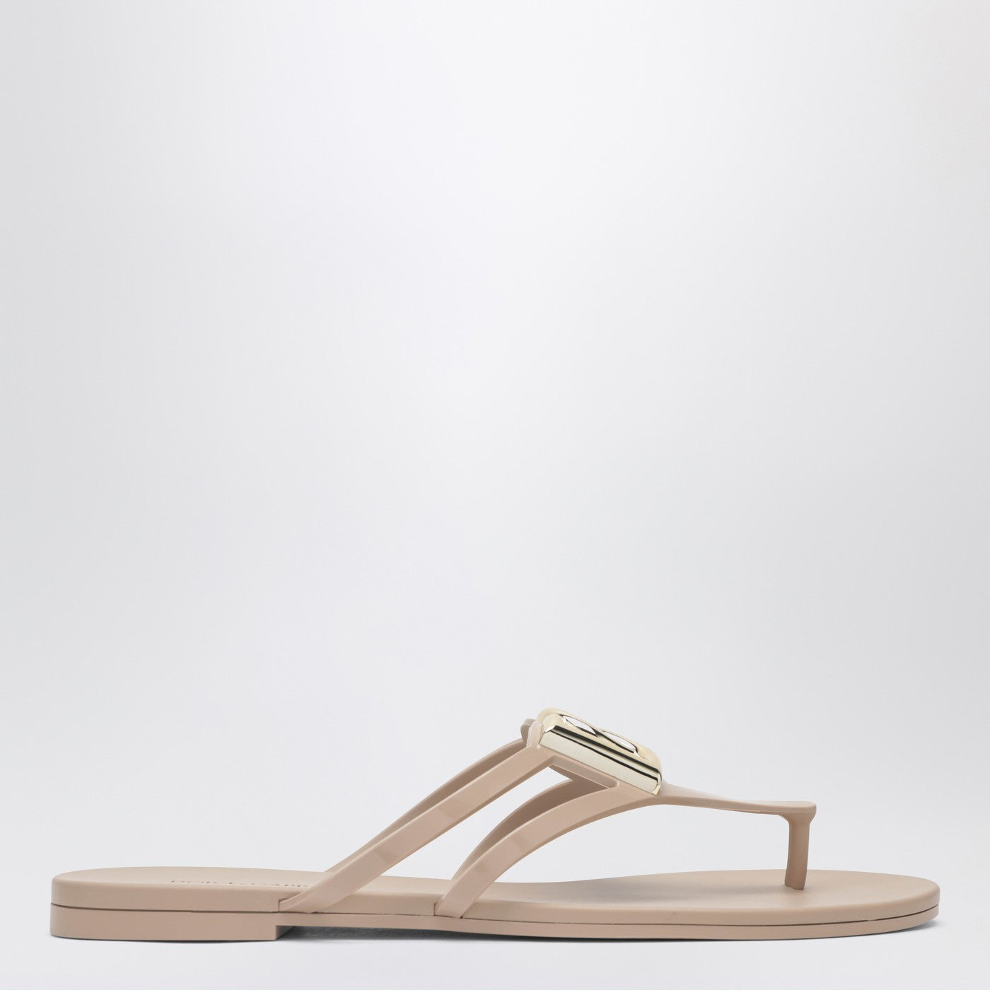 DG thong sandals in powder pink and gold