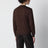 Schokoladenbrauner Wollpullover