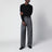 Black wool crew-neck sweater