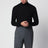 Schwarzer Rollkragenpullover aus Wolle