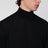 Schwarzer Rollkragenpullover aus Wolle